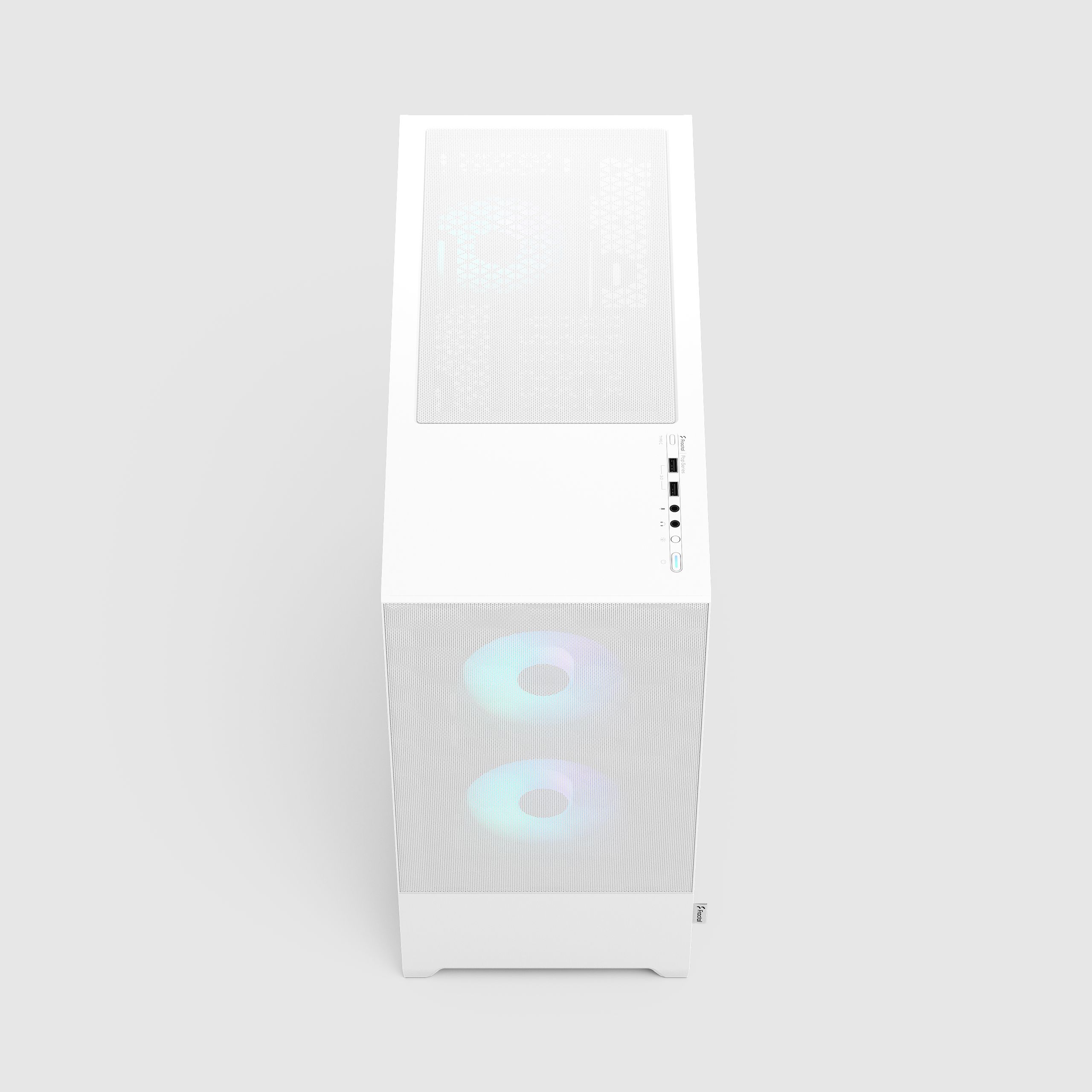 Pop Air RGB White TG Clear Tint | Fractal Design