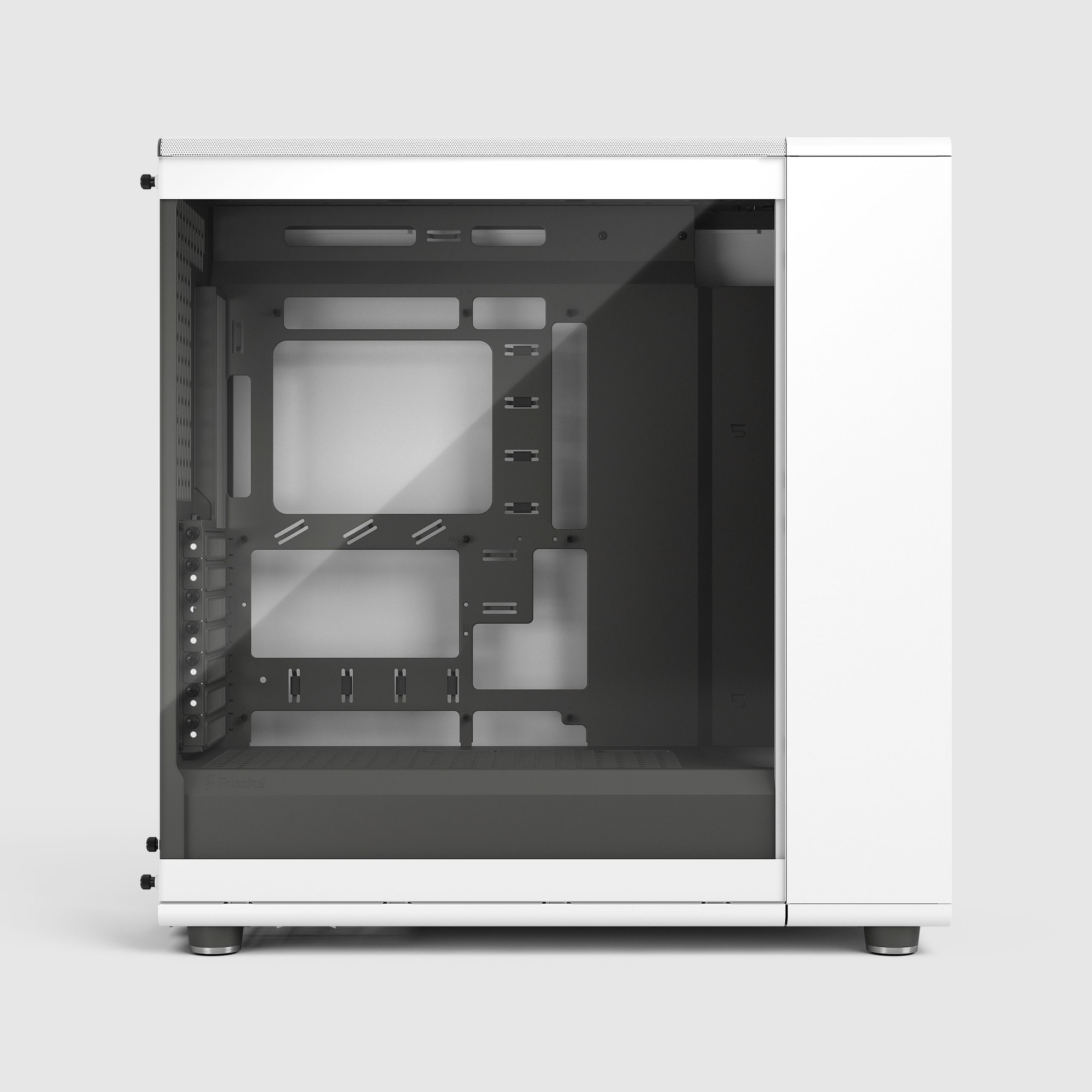 North XL RC Chalk White TG Clear | Fractal Design