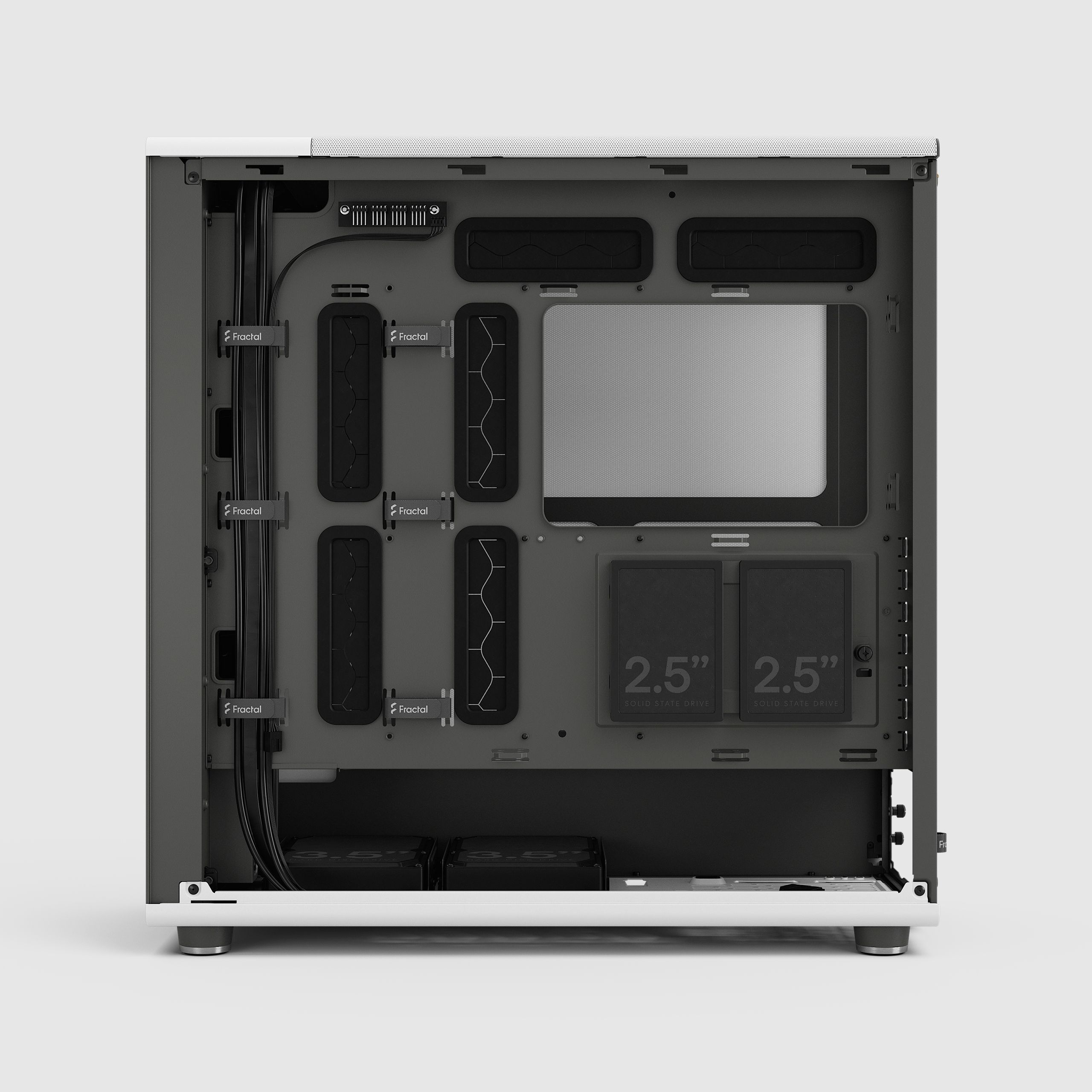 Fractal Design North White 追加背面ファン付き North XL Chalk White Mesh | Fractal Design