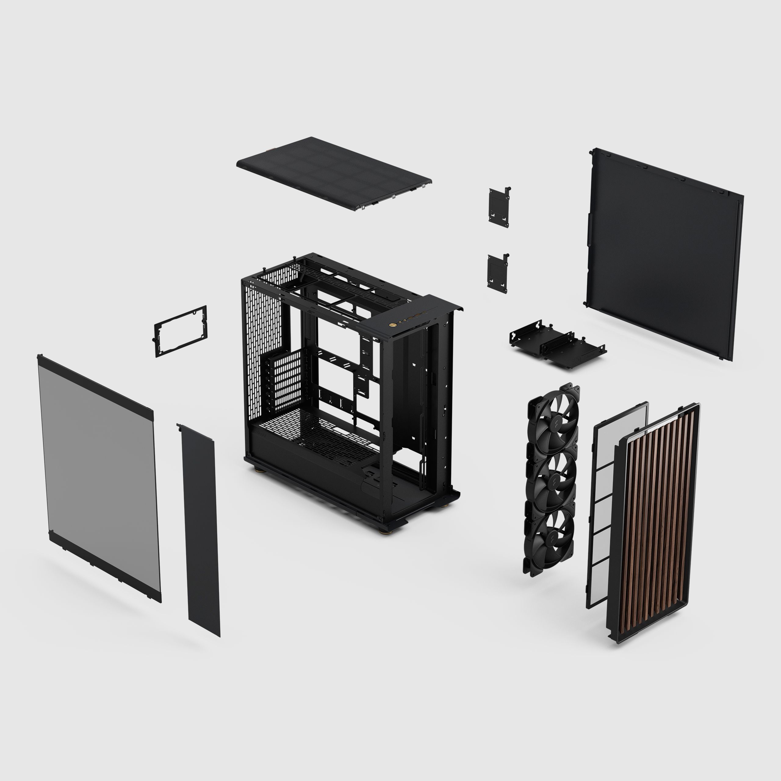 North XL RC Charcoal Black TG Dark | Fractal Design