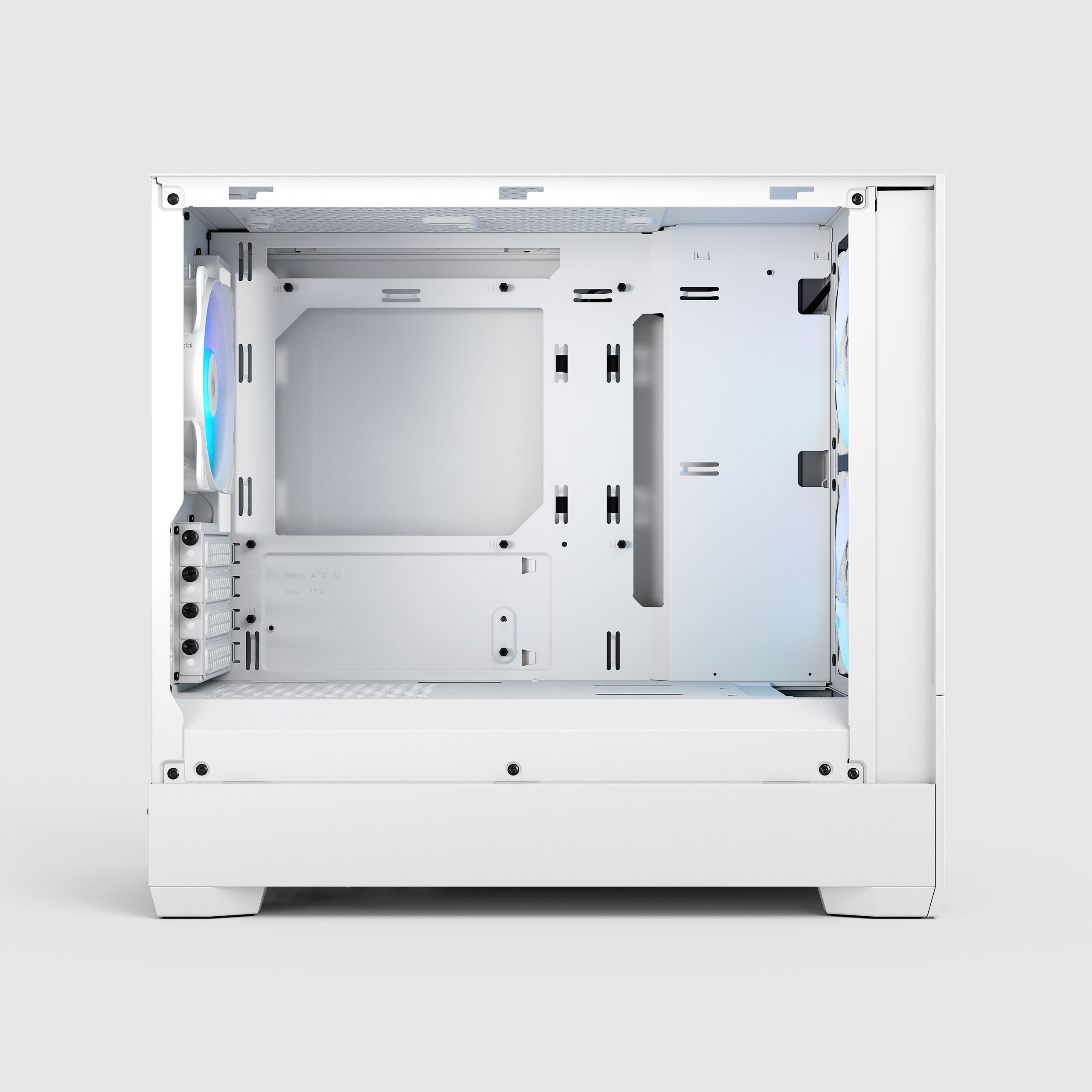 Pop Mini Air RGB White TG Clear Tint | Fractal Design