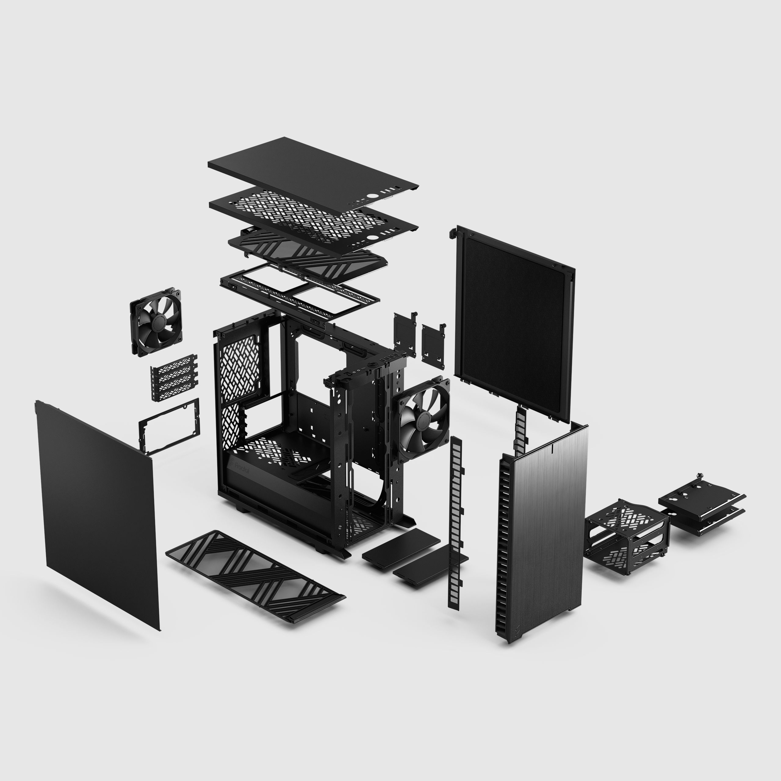 Fractal Design Define 7 Mini TG Light 黒 Define 7 Mini Black Solid | Fractal Design