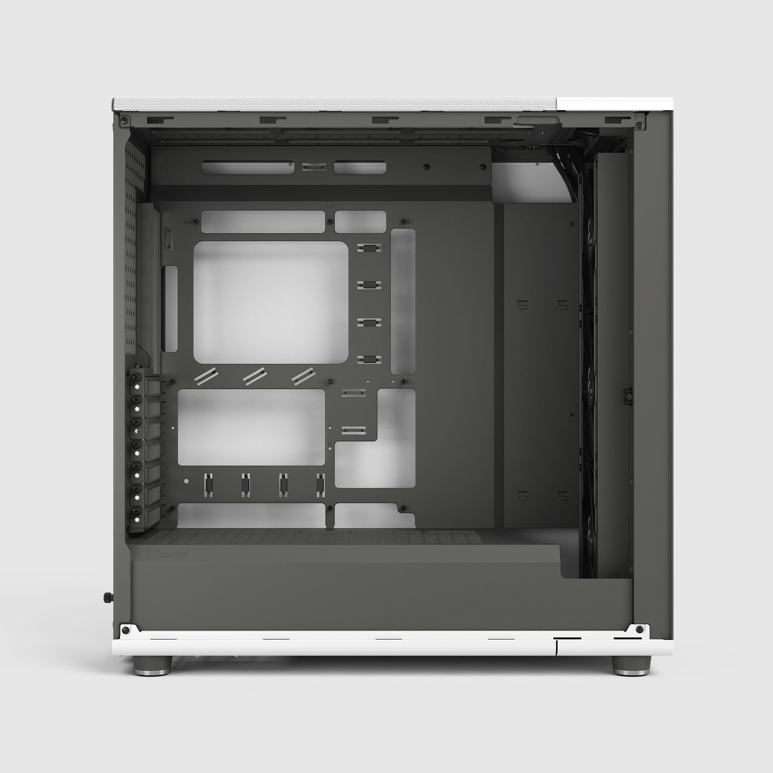 North XL RC Chalk White TG Clear | Fractal Design