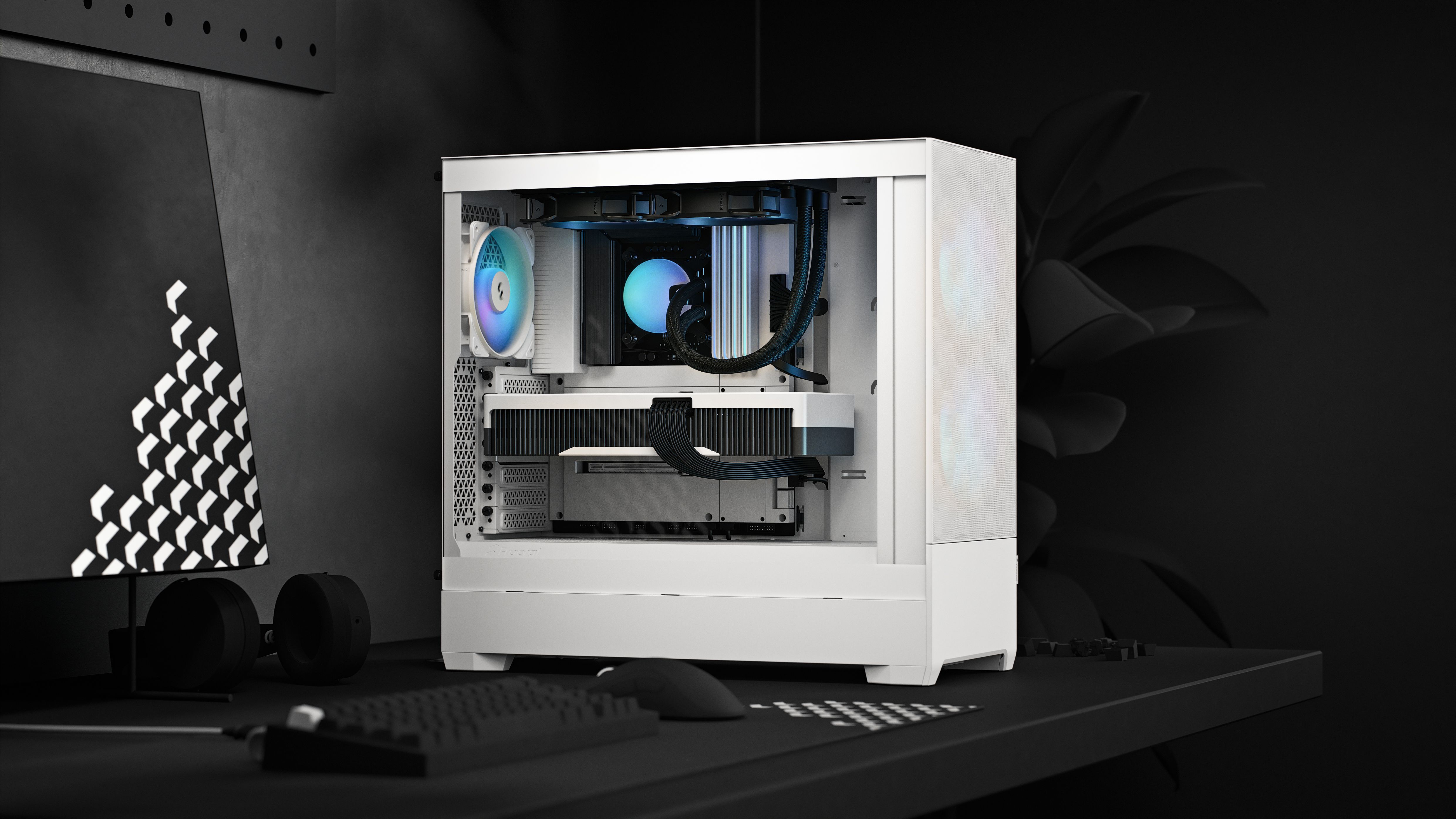 Pop Air RGB Magenta Core TG Clear Tint | Fractal Design