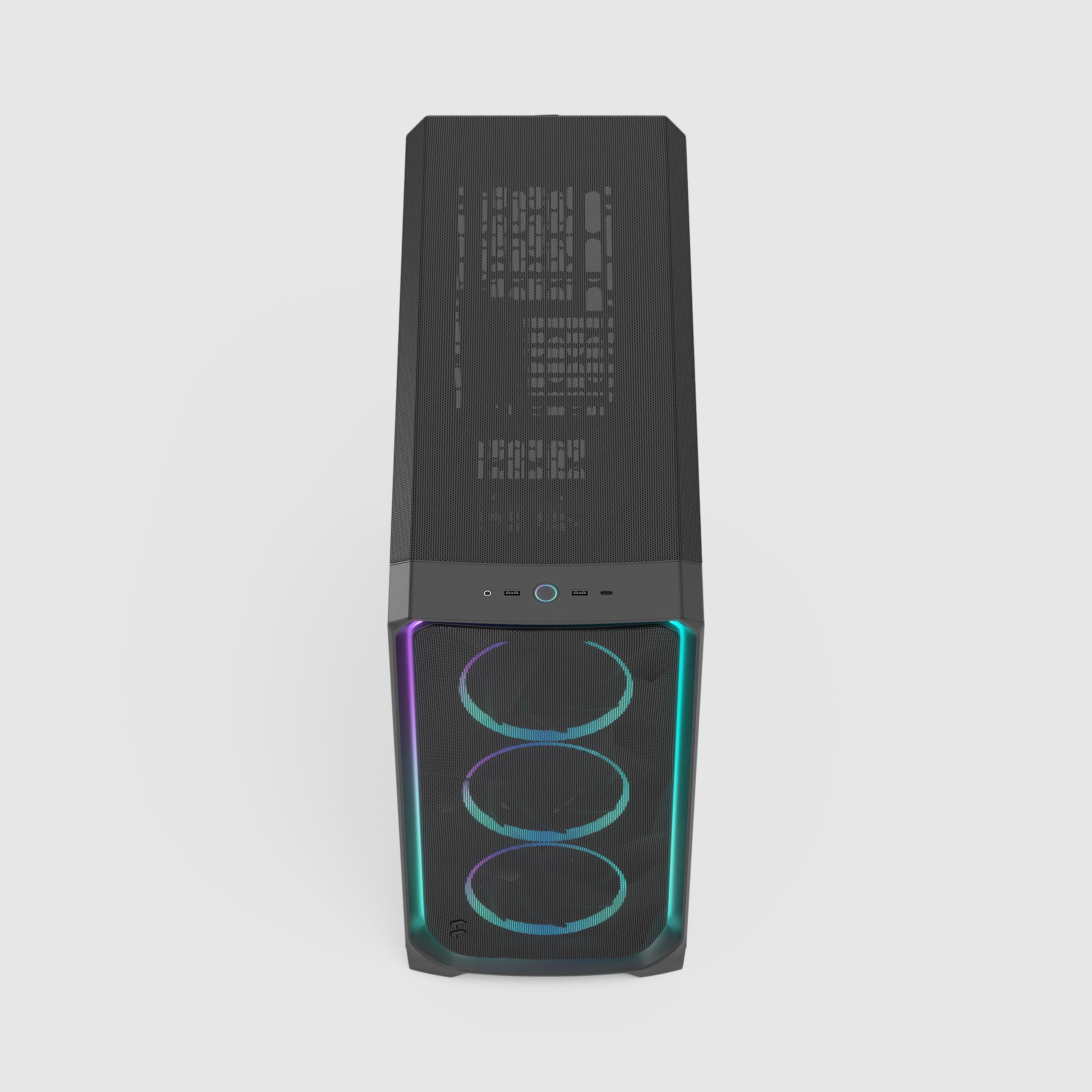 Meshify 3 XL Ambience Pro RGB Black TG Light Tint | Fractal Design