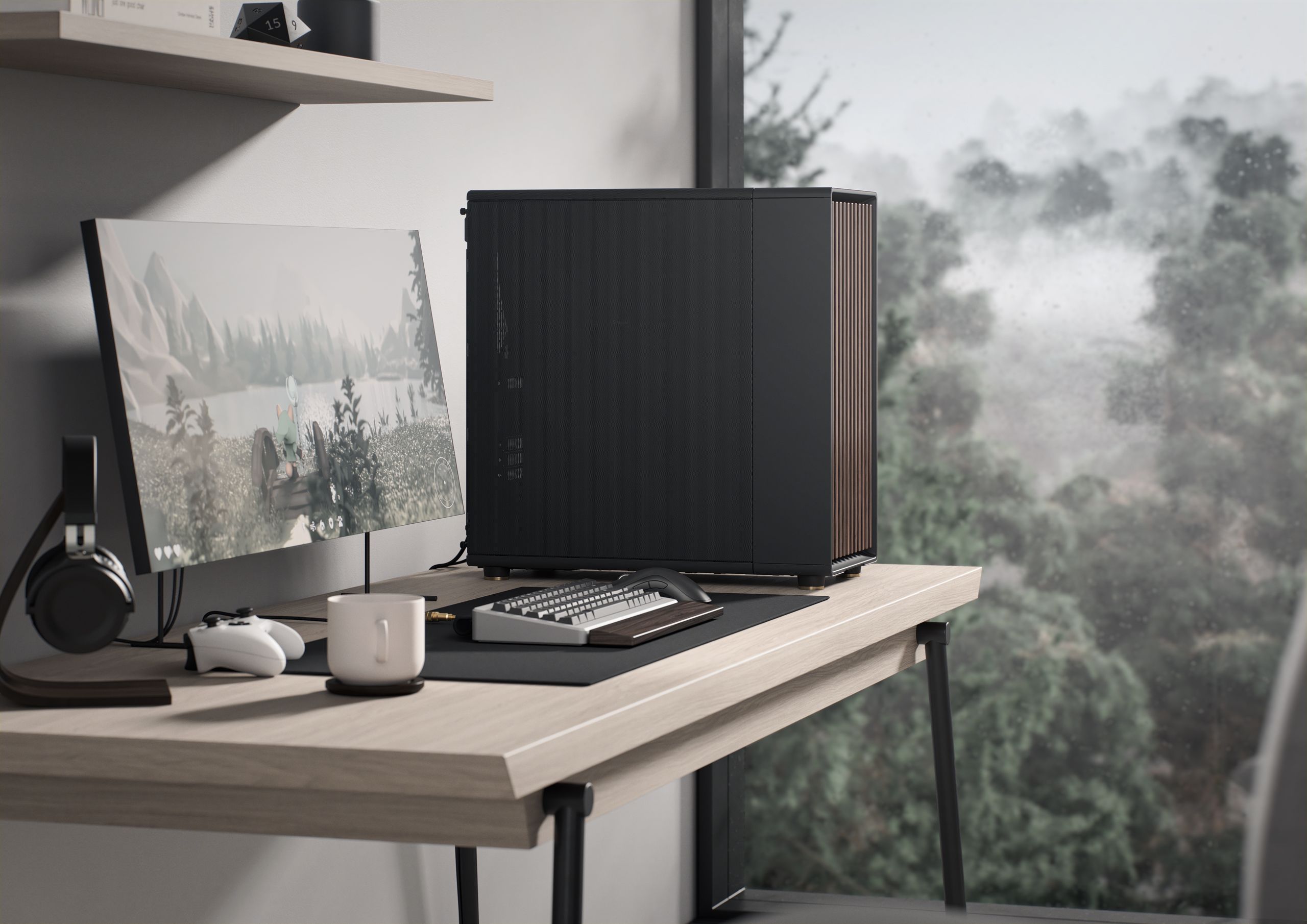 North XL Charcoal Black TG | Fractal Design