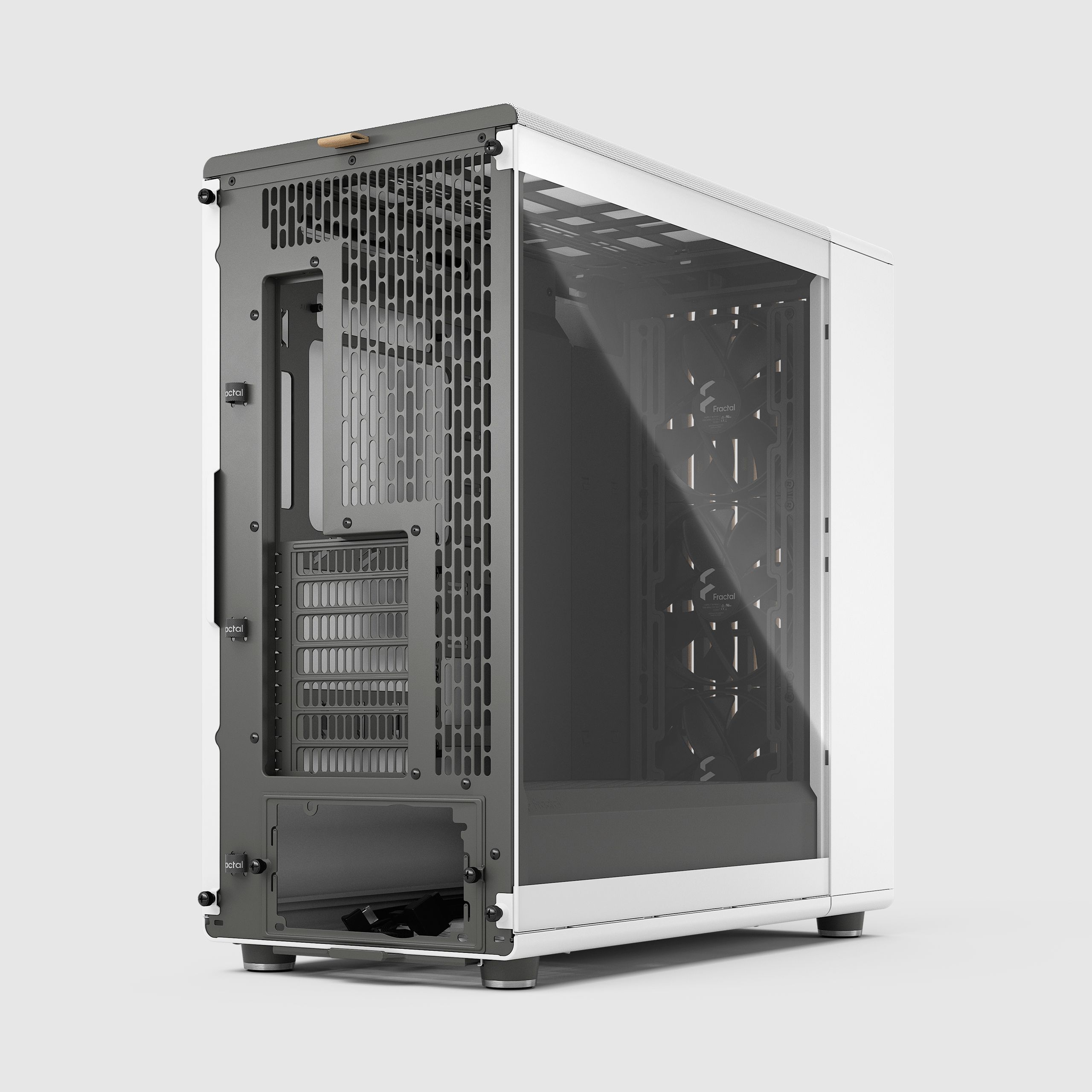 North XL RC Chalk White TG Clear | Fractal Design