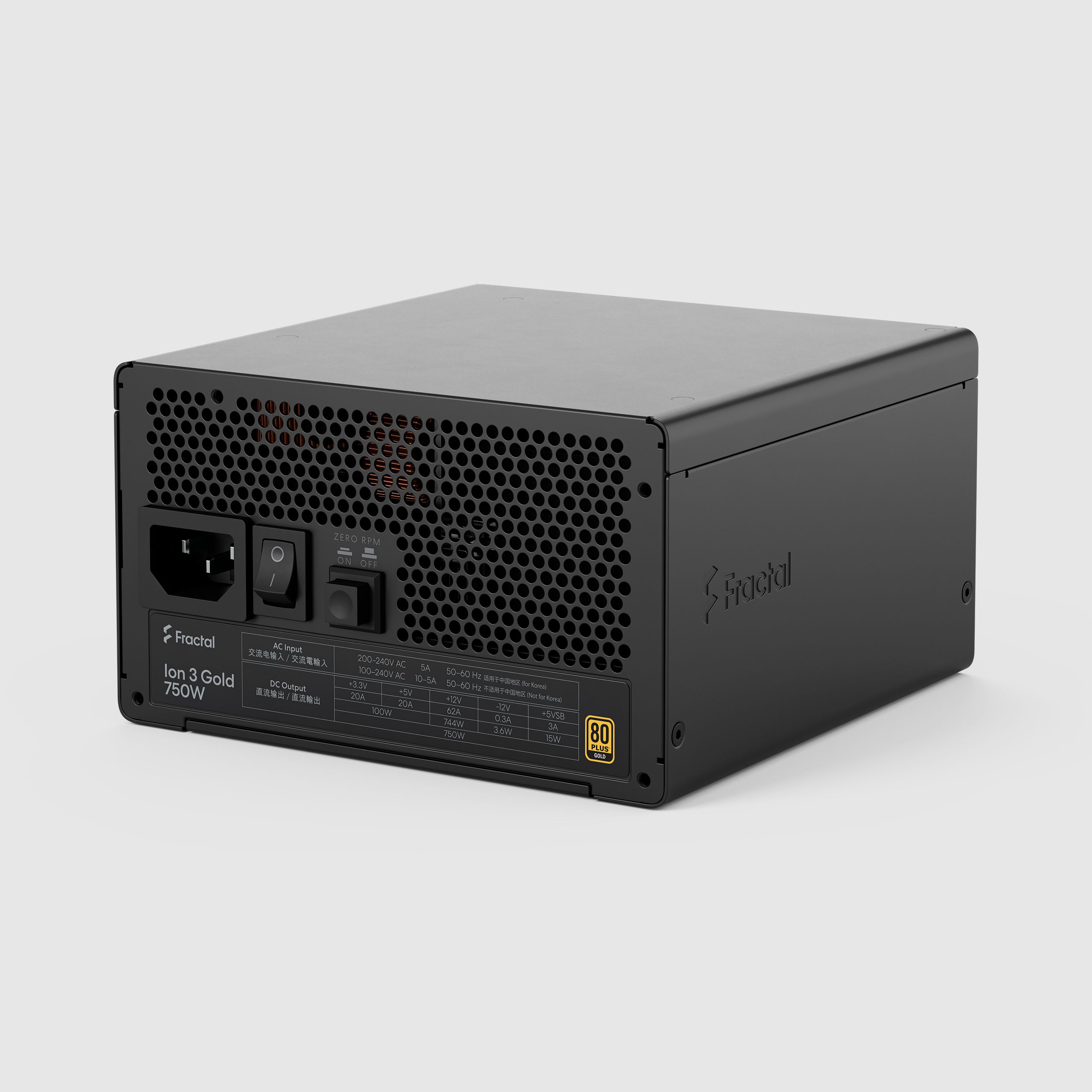 Ion 3 Gold 750W Black | Fractal Design