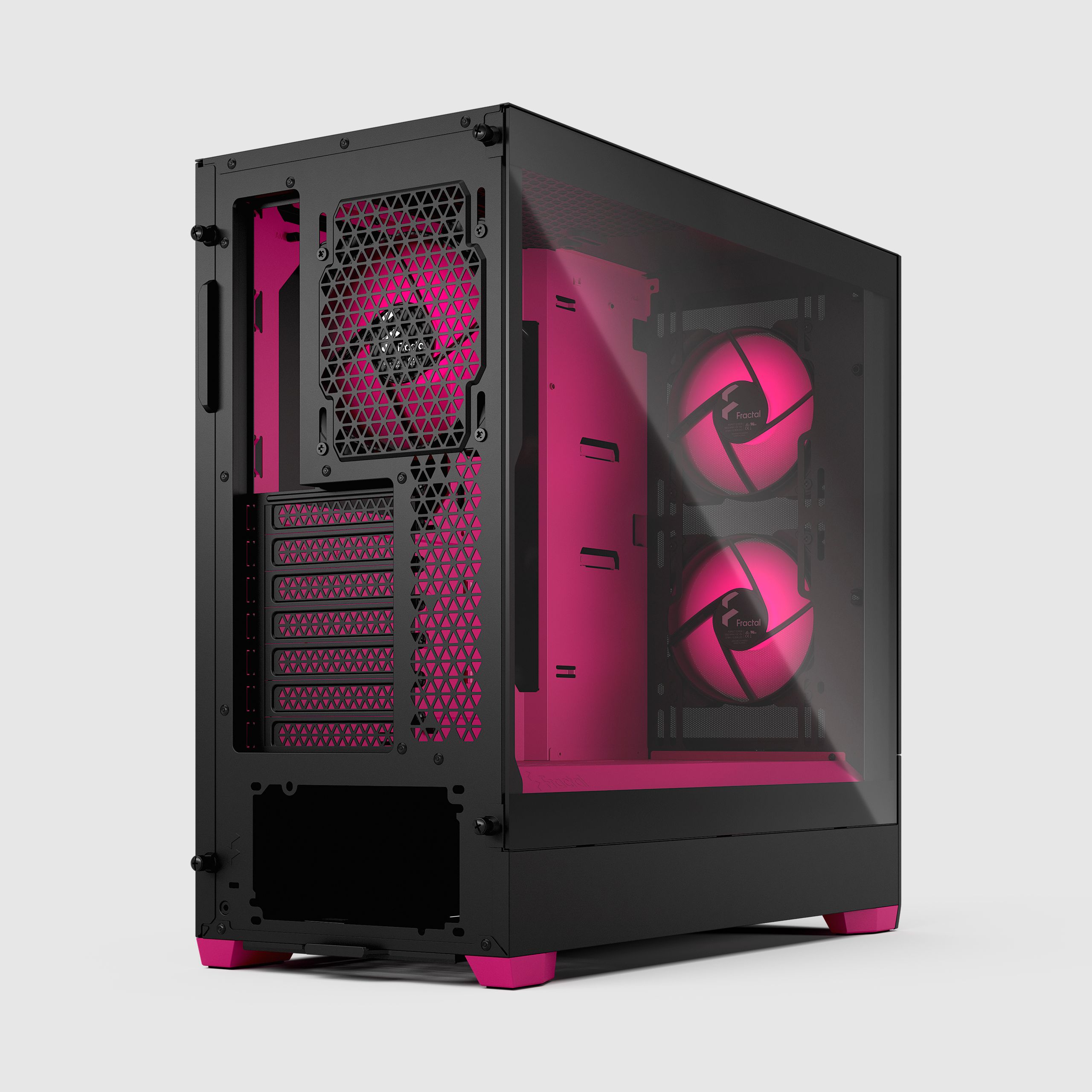 Fractal Design Pop Air RGB マゼンタコア PCケース Pop Air RGB Magenta Core TG Clear Tint | Fractal Design