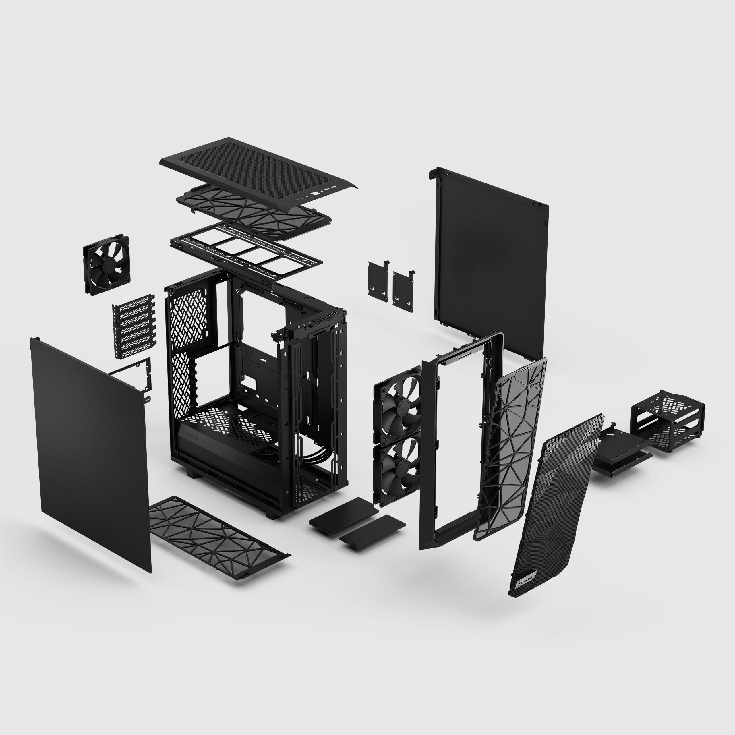 セット売り Meshify 2 Compact ＋ 垂直ライザーカード Meshify 2 Compact Black | Fractal Design