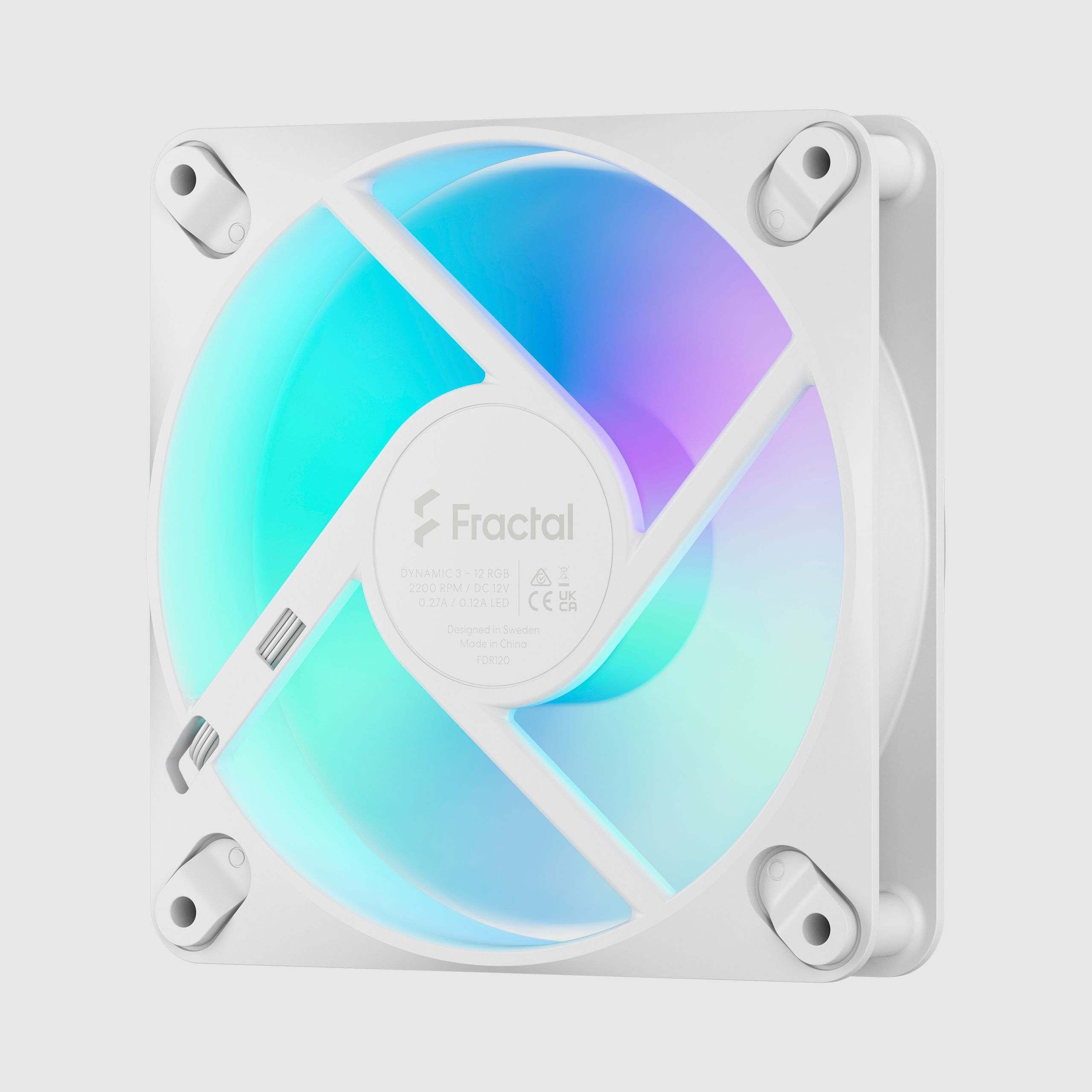 Dynamic 3 12 RGB White | Fractal Design
