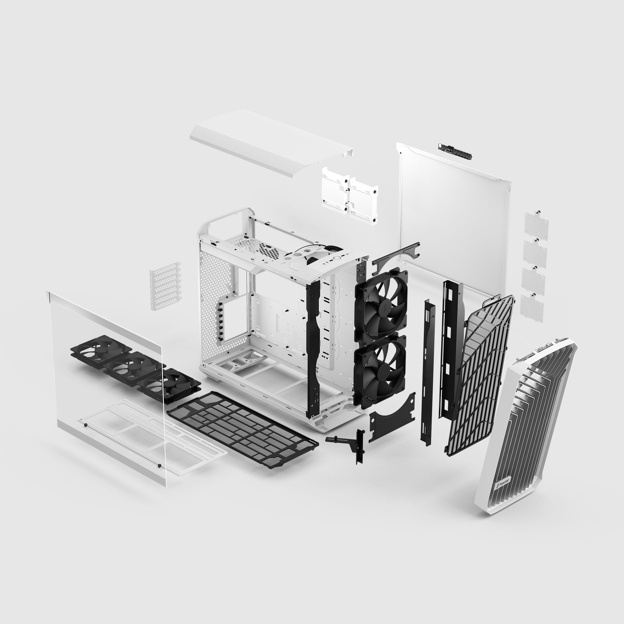 Torrent White TG Clear Tint | Fractal Design