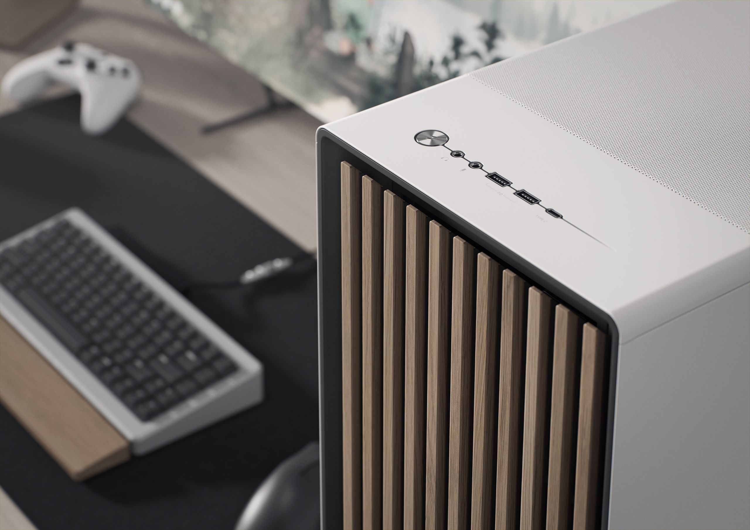 North XL Chalk White Mesh | Fractal Design
