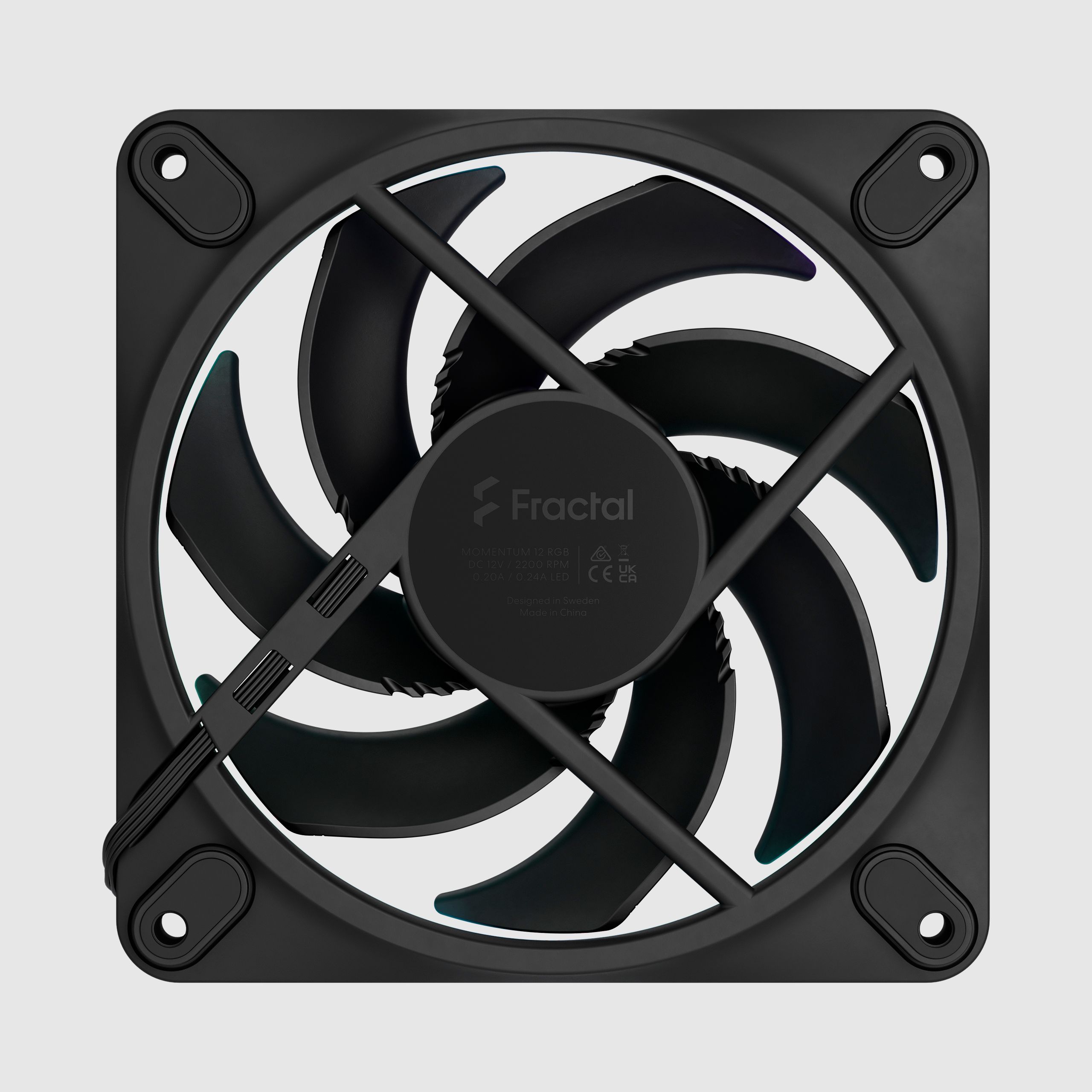 お値下げ可　fractaldesign momentum12 RGB 3個 Momentum 12 RGB Black | Fractal Design