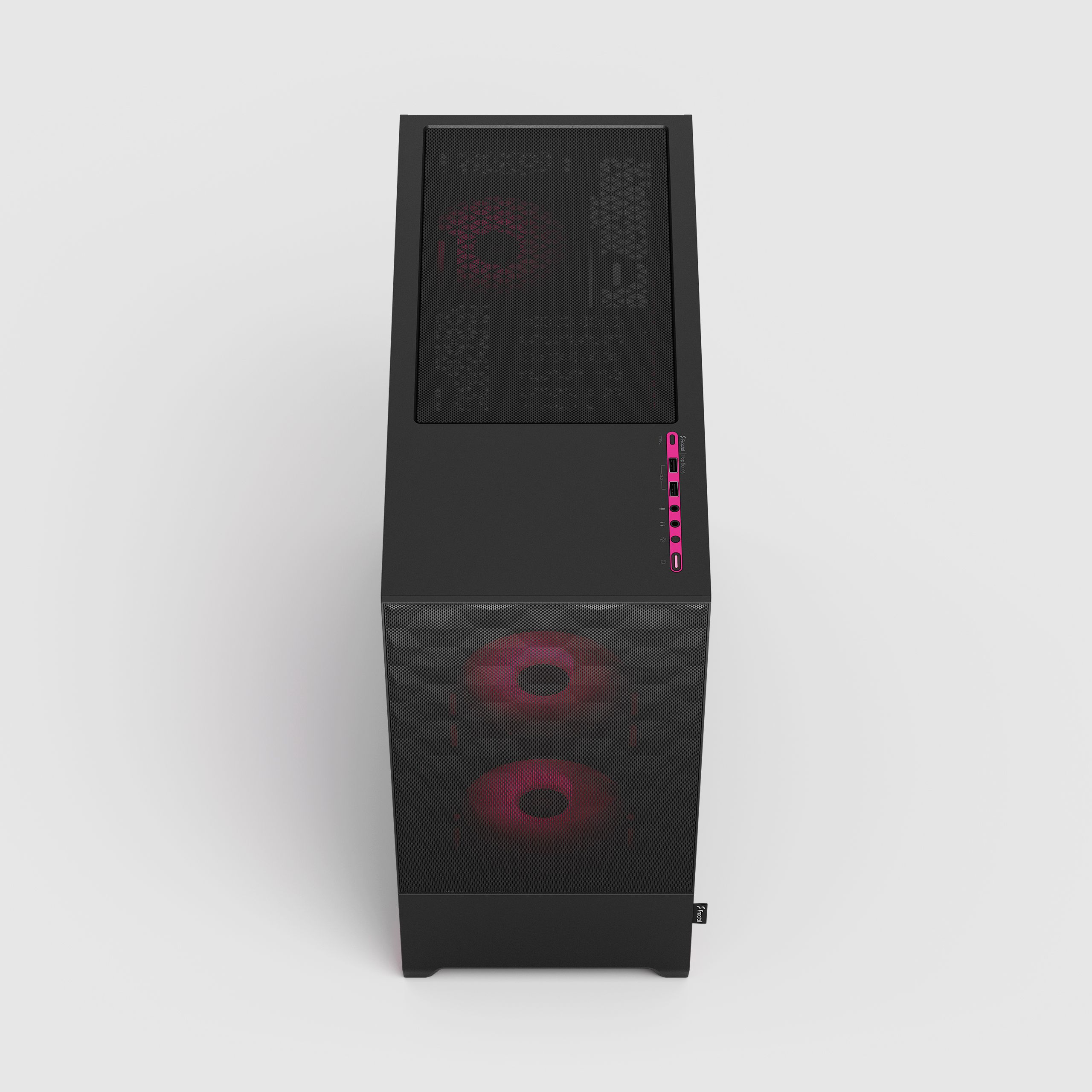 Pop Air RGB Magenta Core TG Clear Tint | Fractal Design