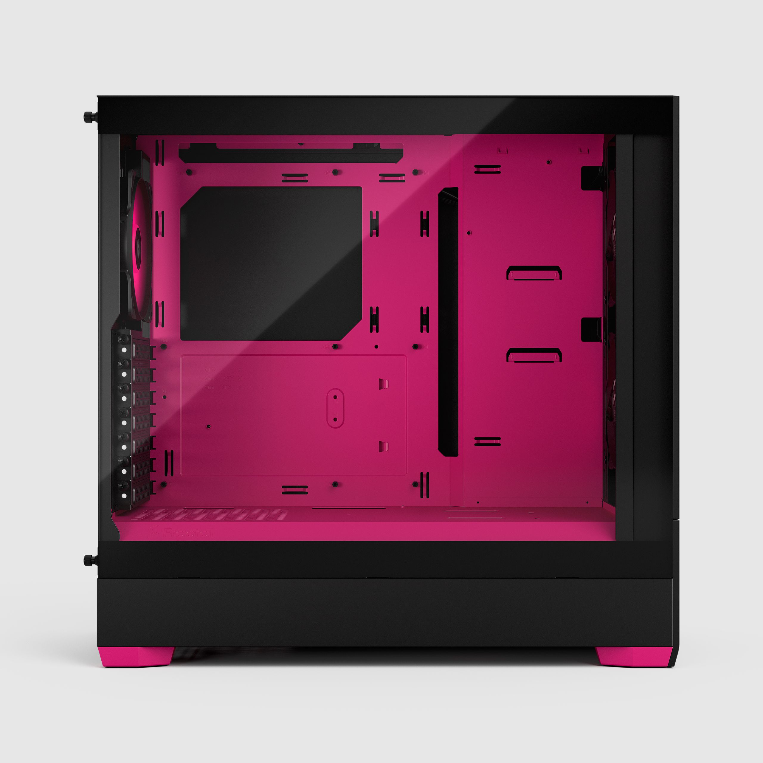 Pop Air RGB Magenta Core TG Clear Tint | Fractal Design