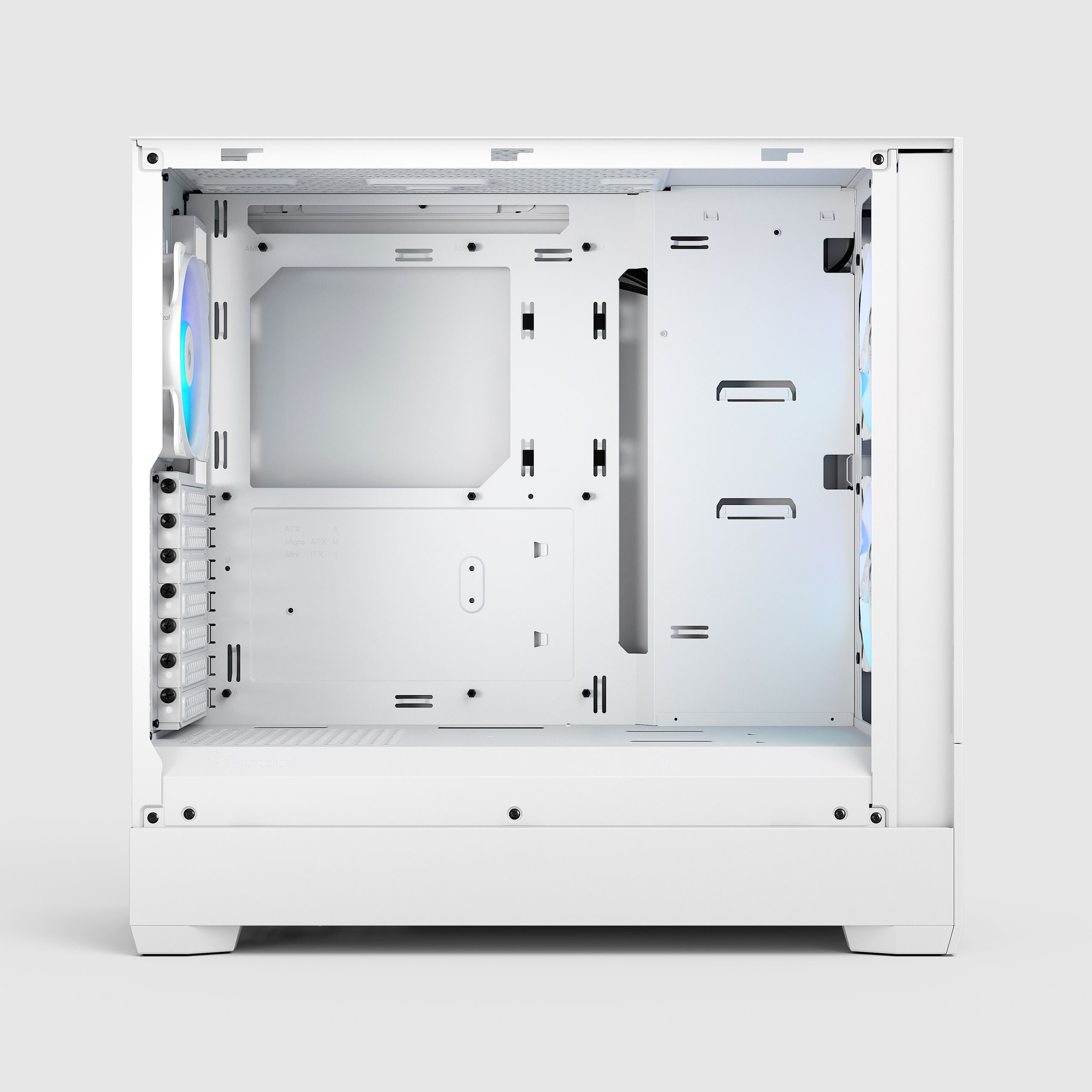 Pop Air RGB White TG Clear Tint | Fractal Design