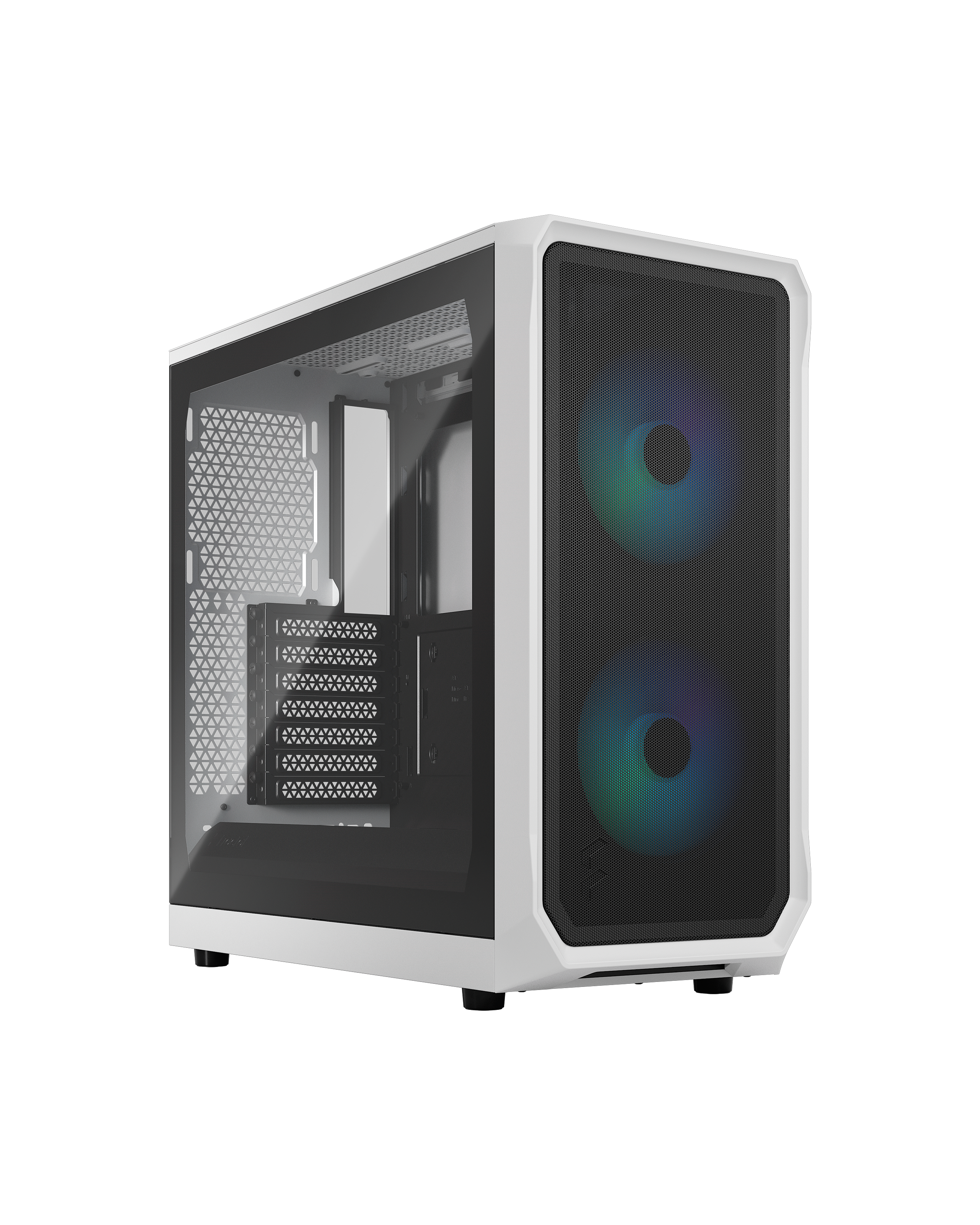 Fractal Design PCケース 本体 ホワイト　Focus2 Focus 2 RGB White TG Clear Tint | Fractal Design