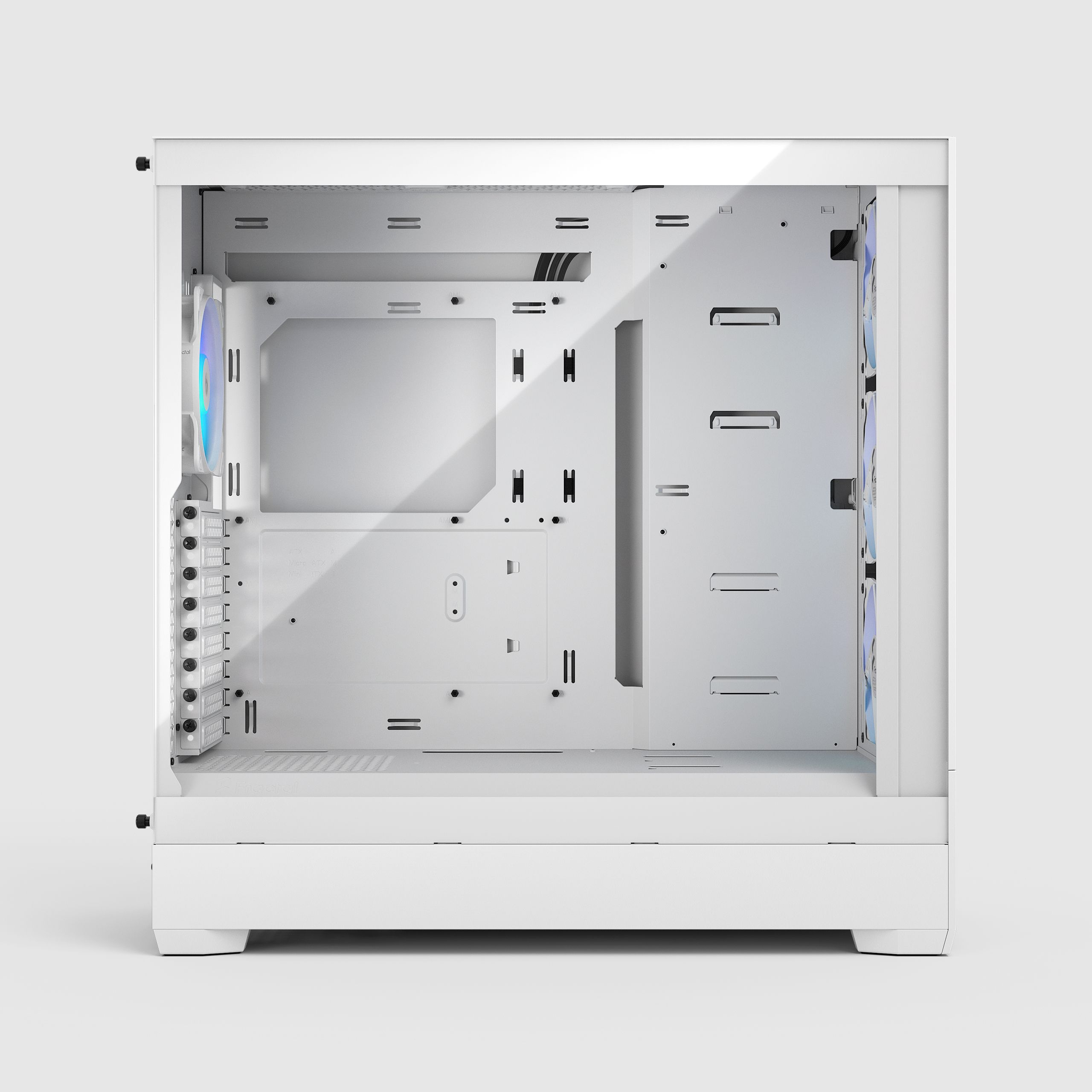 Pop XL Air RGB White TG Clear Tint | Fractal Design