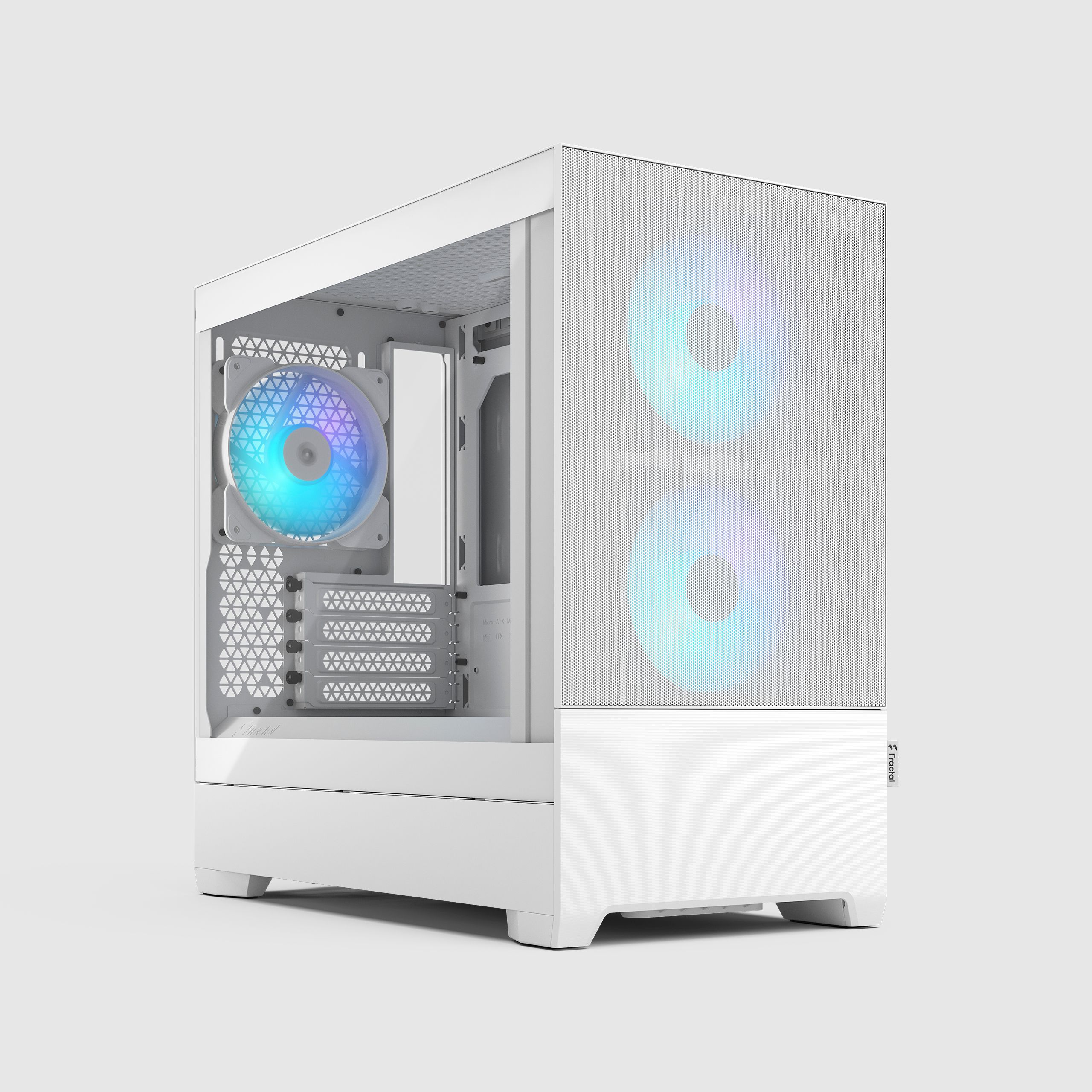 Pop Mini Air RGB White TG Clear Tint | Fractal Design