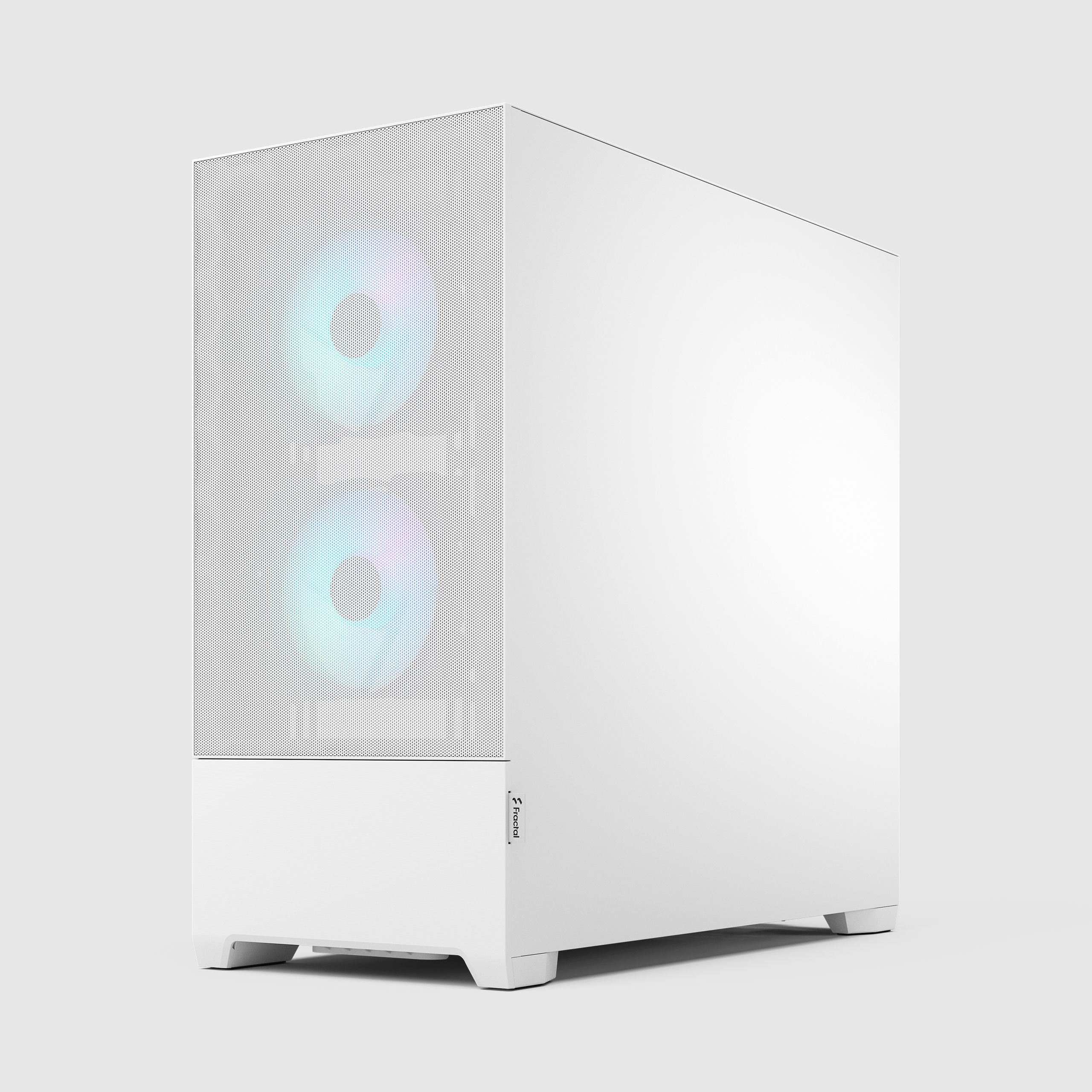 Pop Air RGB White TG Clear Tint | Fractal Design